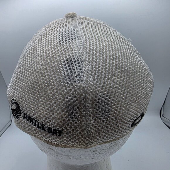 Oakley Silicon Bark Trucker Hat White Mesh Stretch Fit Medium Large Casual - Picture 3 of 10